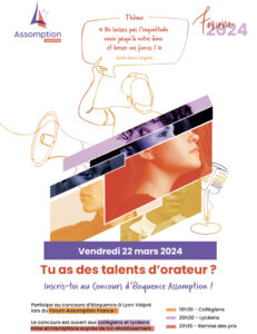 Assomption France organisera le concours d'éloquence Édition 2024