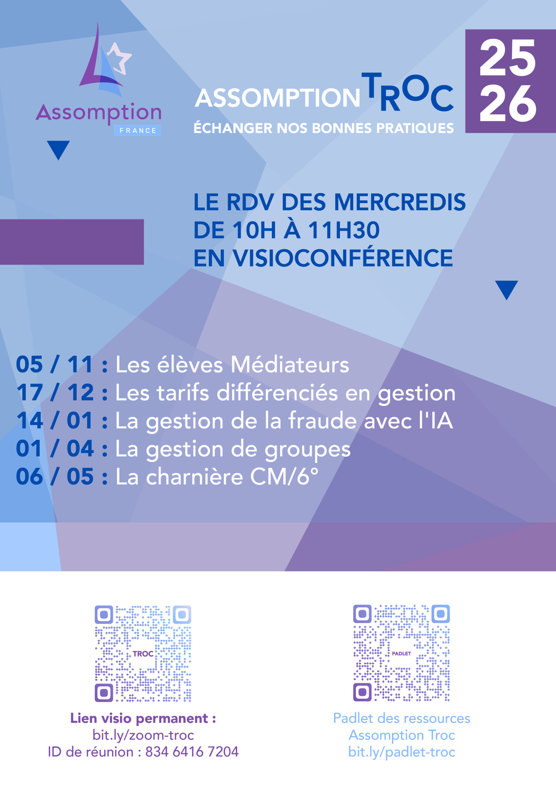 À vos agendas ! Les dates de l’Assomption Troc de l’année prochaine sont disponibles !